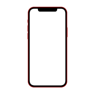 iphone12红色苹果手机PNG素材
